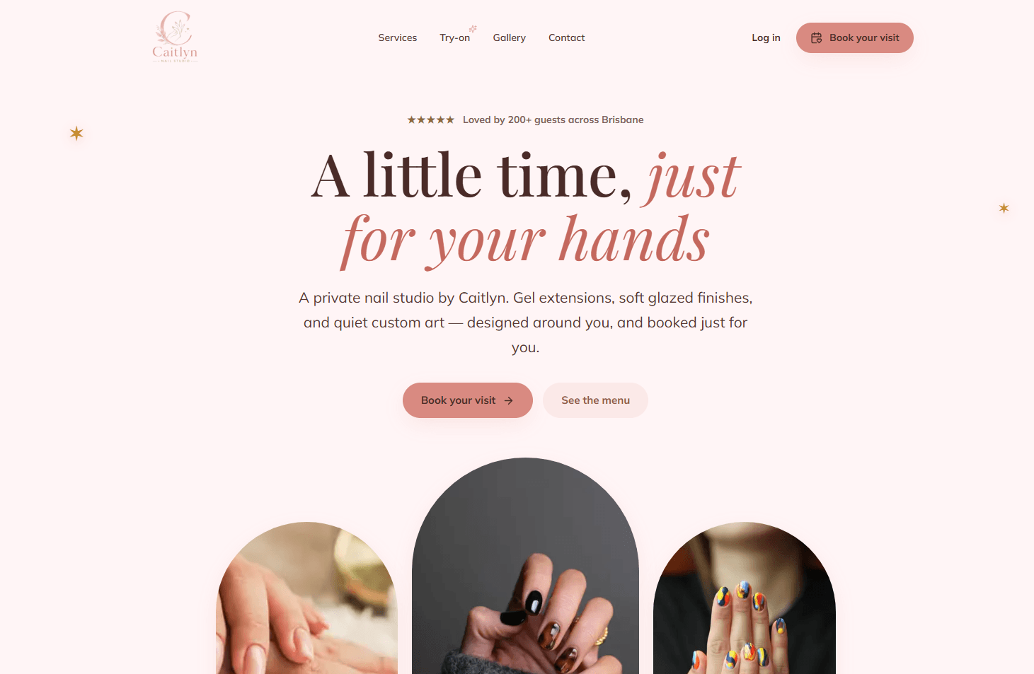 Caitlyn Nails Studio — the booking application