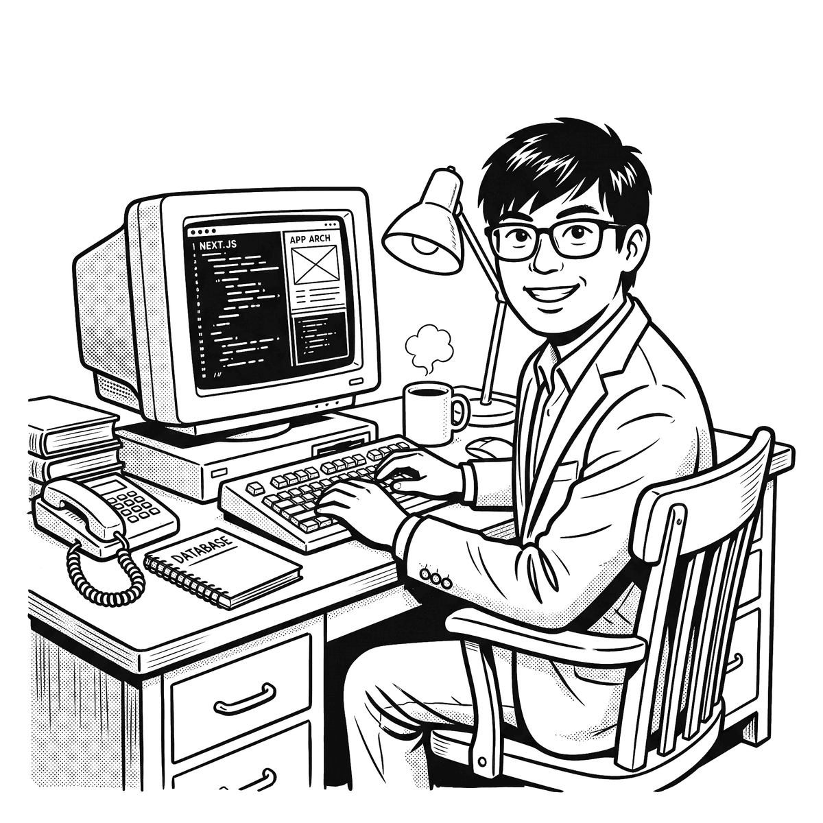 Robert Tran — the subject, photographed in his natural habitat